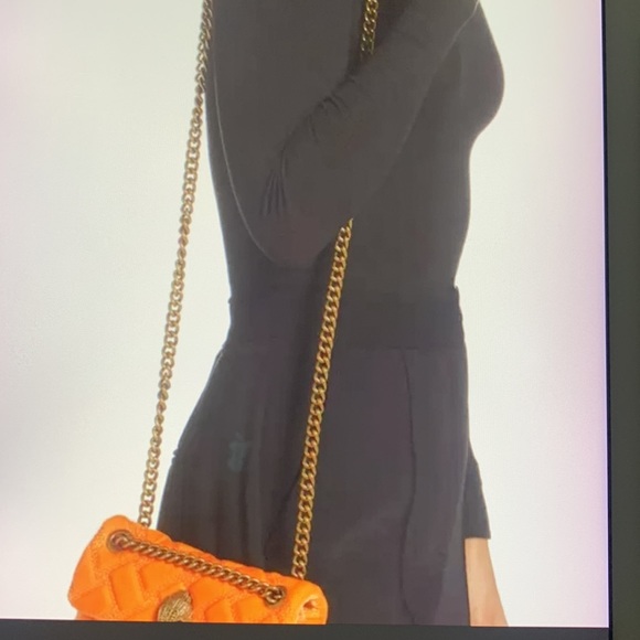 KURT GEIGER LONDON MINI KENSINGTON VELVET CROSSBODY BAG - Picture 6 of 7